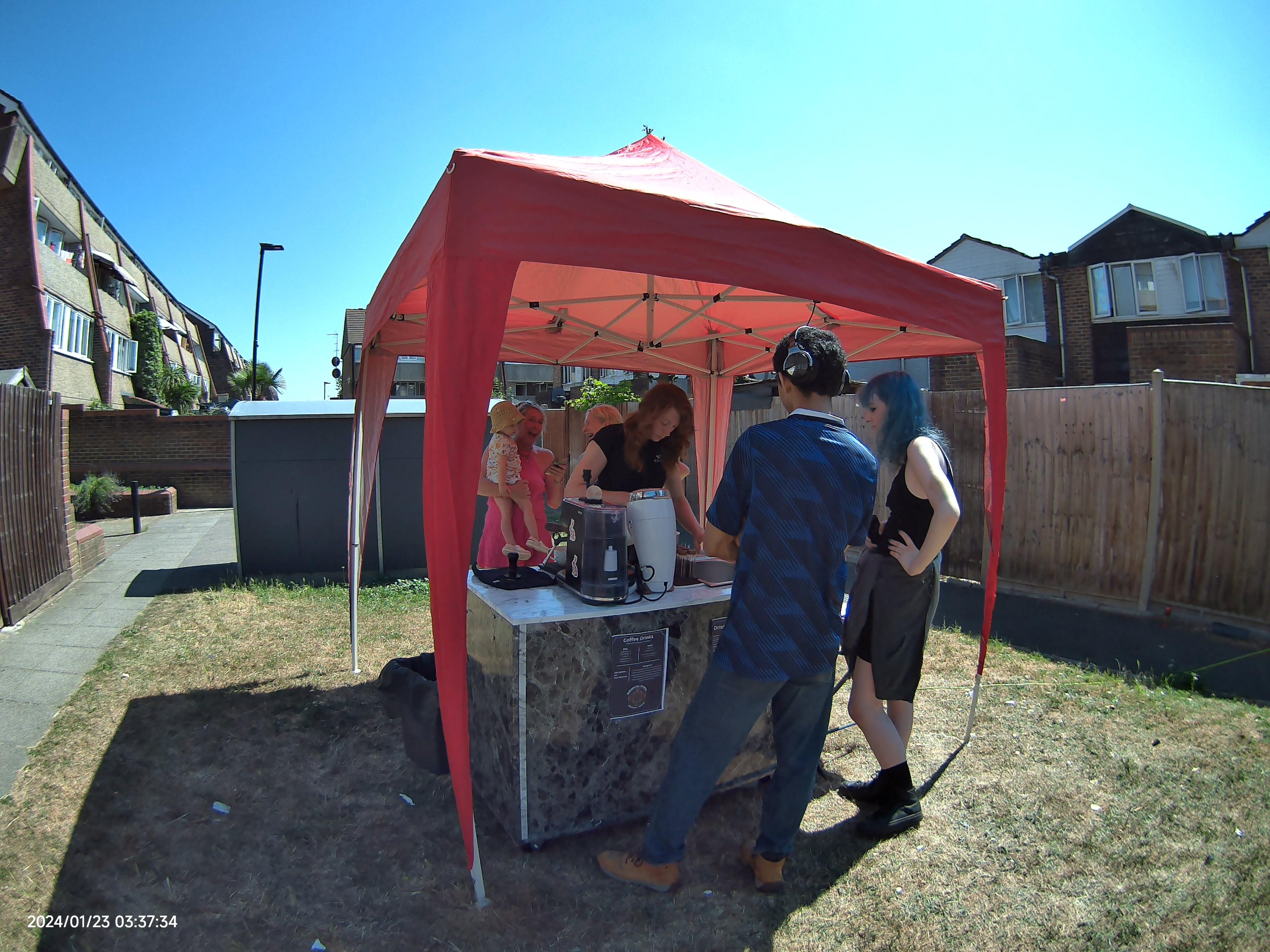 Customers interacting with Elemental Utopia